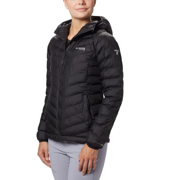 Columbia Snow Country Hooded Jacket Women Black USA (US682077)